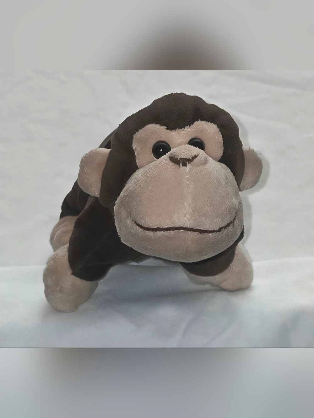 Kellytoy My Mini Chums Monkey Plush Mini Cushion Pillow Brown Plushie Tan Toy